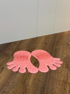 STEP Nöro Duyu Matı Pembe İki Parça Yakın Görünüm