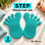 step masaj matı turkuaz