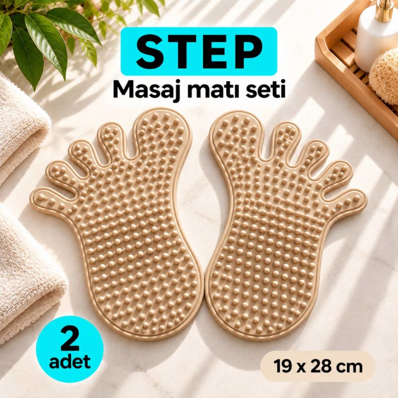 step masaj matı bej