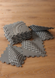 Puzzle Tren Yolu ortopedik duyu matı farklı dokular