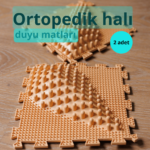 2 adet bej Dalga ortopedik duyu matı