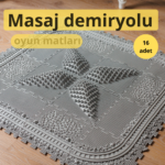 16 modüllü Puzzle Tren Yolu ortopedik duyu matı