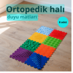 8 modüllü renkli ortopedik duyu matı