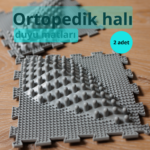 2 adet gri Dalga ortopedik duyu matı